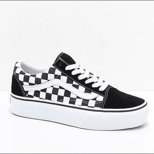Platform Checkerboard Vans